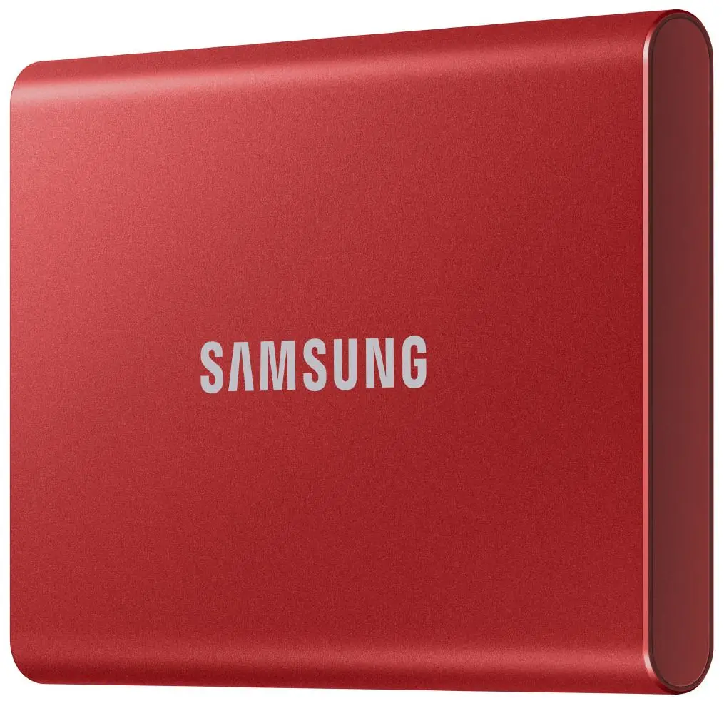Внешний твердотельный накопитель Samsung T7 1.0TB Red (MU-PC1T0R/AM) - 3