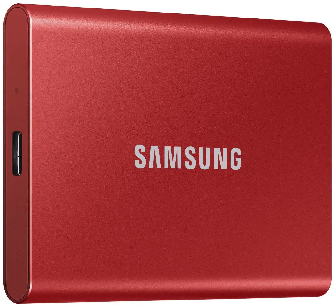 Внешний твердотельный накопитель Samsung T7 1.0TB Red (MU-PC1T0R/AM) - 4