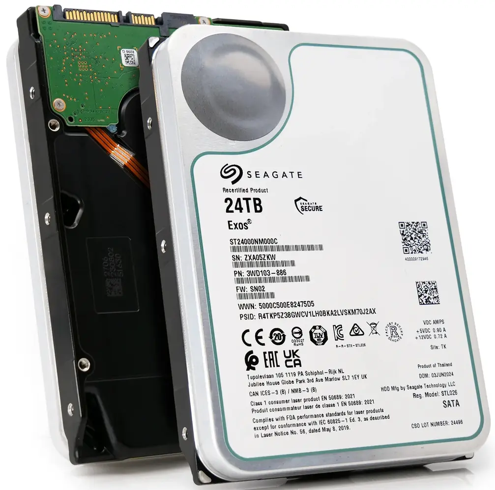 Hard disk Seagate Exos 24TB (ST24000NM000C-FR)