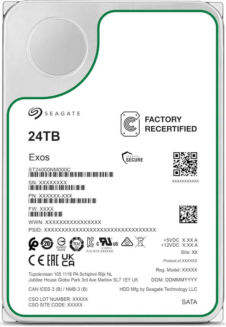Hard disk Seagate Exos 24TB (ST24000NM000C-FR)