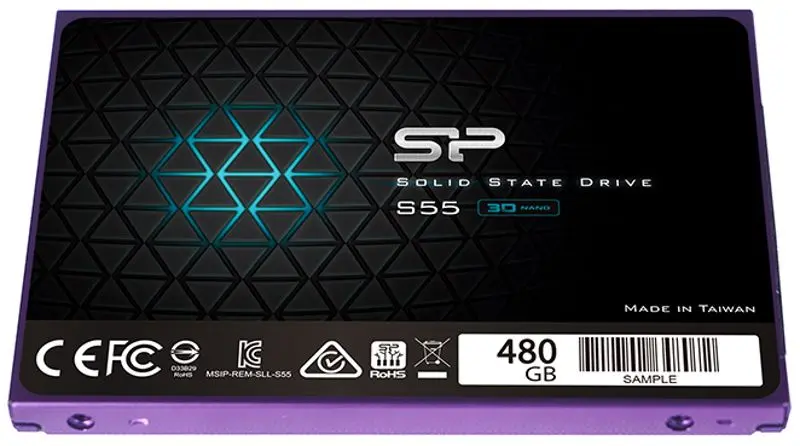 SSD Silicon Power Slim S55 480GB (SP480GBSS3S55S25) - 2