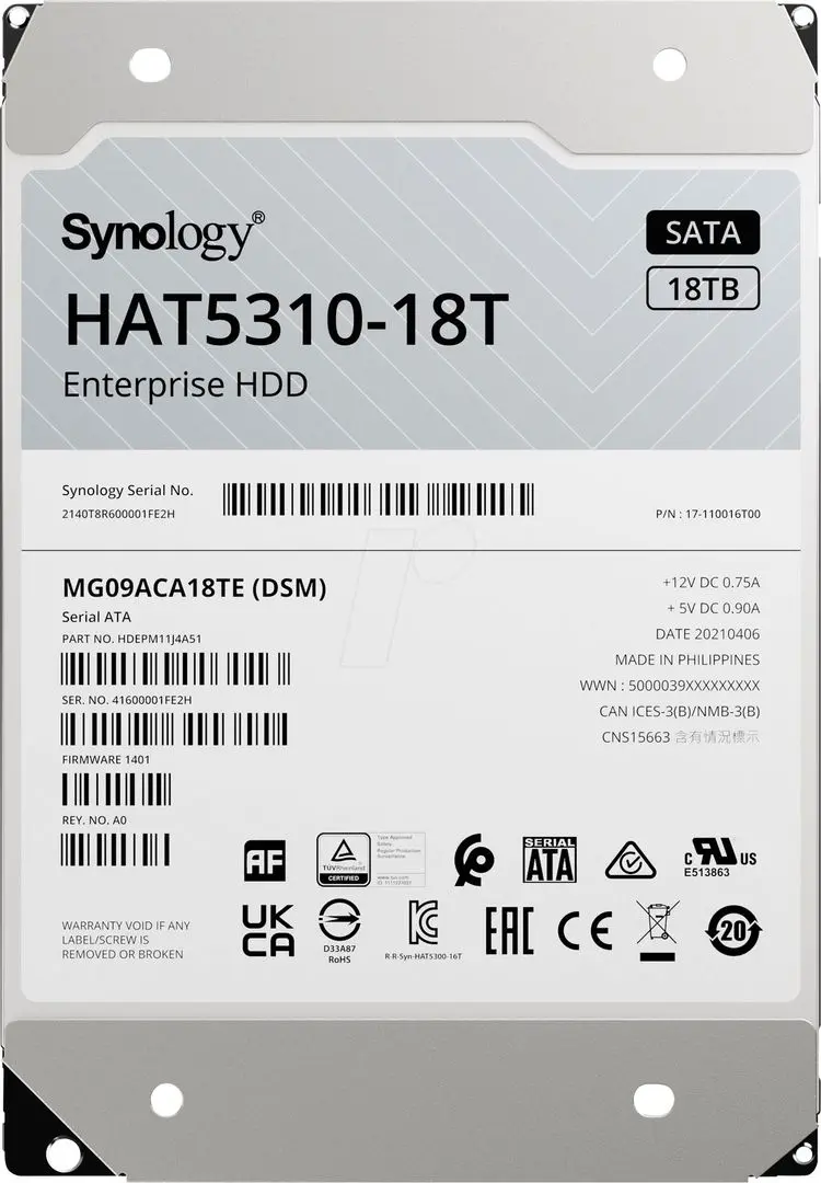 Hard disk Synology HAT5300 18TB (HAT5310-18T)