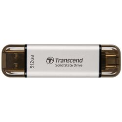 Портативный твердотельный накопитель Transcend ESD310S 512GB Silver (TS512GESD310S) Thumb
