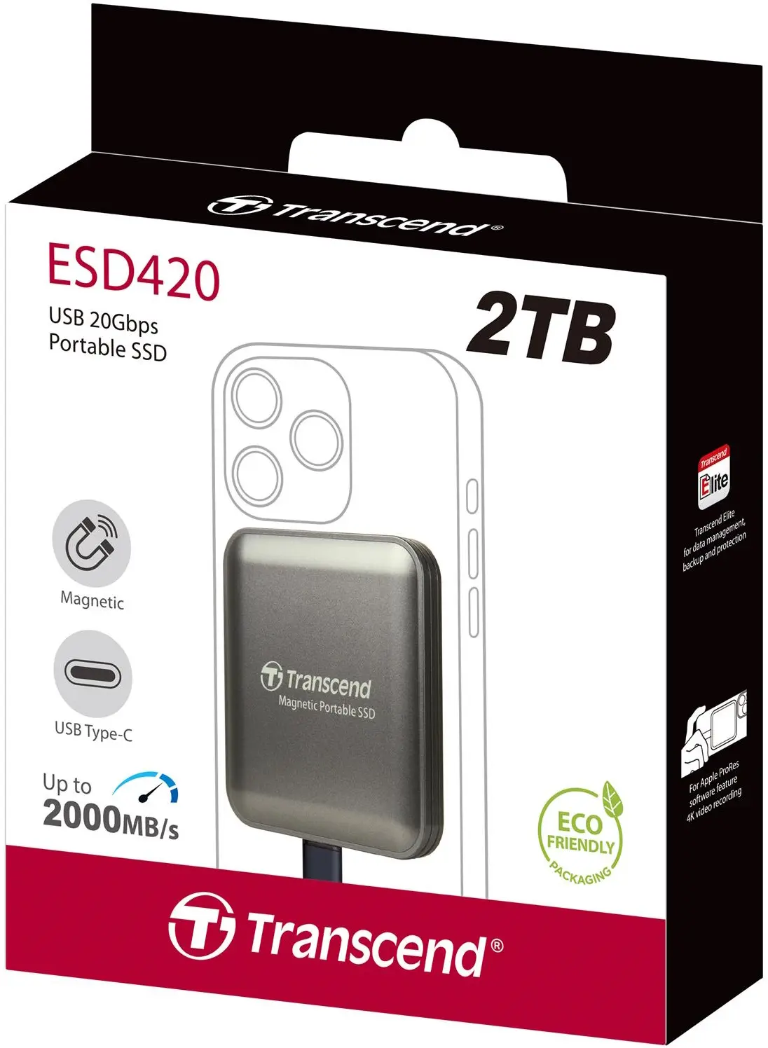 SSD extern Transcend ESD420 2TB (TS2TESD420C)