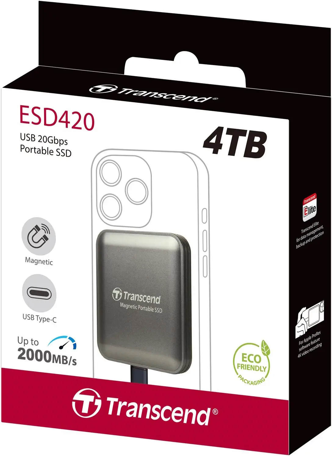 SSD extern Transcend ESD420 4TB (TS4TESD420C)