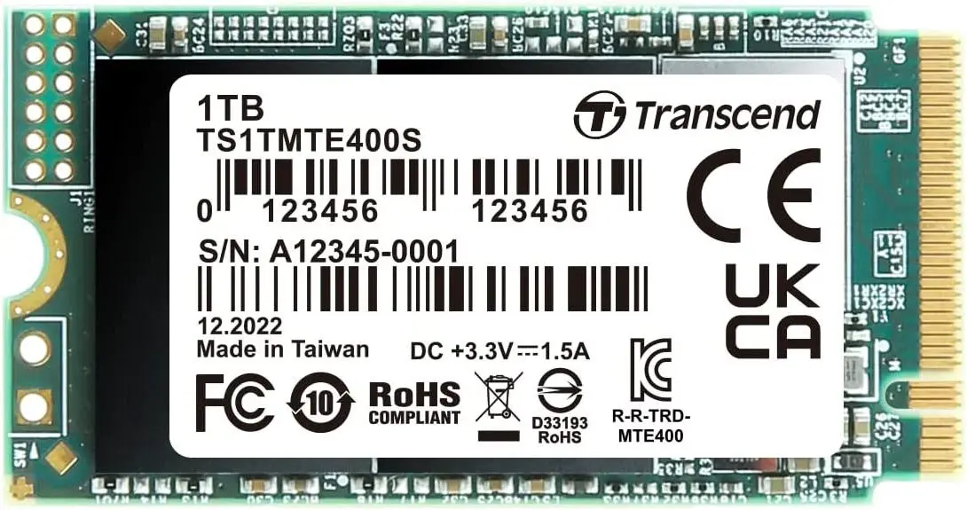 Твердотельный накопитель Transcend M.2 400S 1TB (TS1TMTE400S)