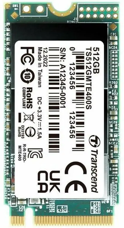 Твердотельный накопитель Transcend M.2 MTE400S 512GB (TS512GMTE400S)