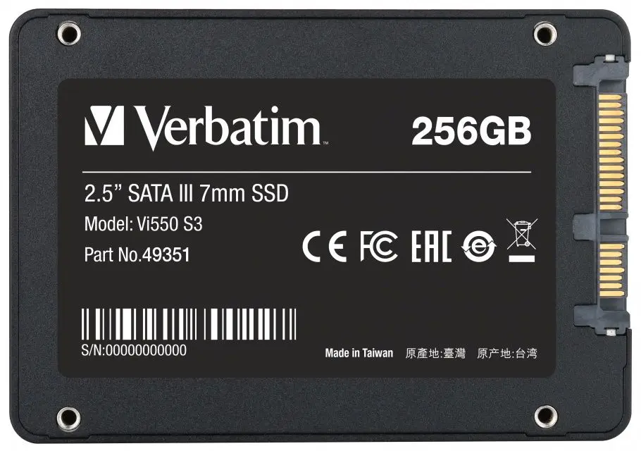 Твердотельный накопитель Verbatim VI550 S3 256GB (49351) - 2