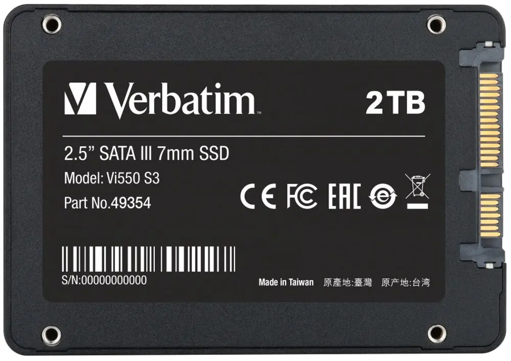 Твердотельный накопитель Verbatim Vi550 S3 2TB VI550S3-2TB-49354 - 4