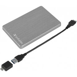 Внешний жесткий диск Verbatim Store 'n' Go Alu Slim 1TB (Silver Grey) Thumb