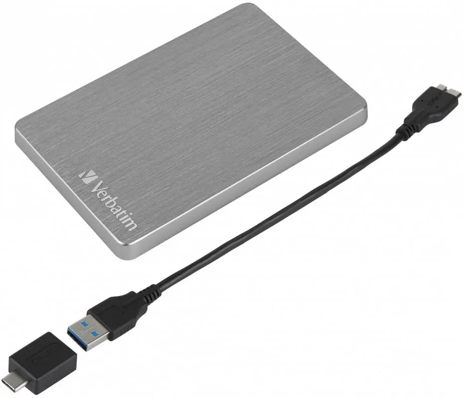 Внешний жесткий диск Verbatim Store 'n' Go Alu Slim 1TB (Silver Grey) - 6
