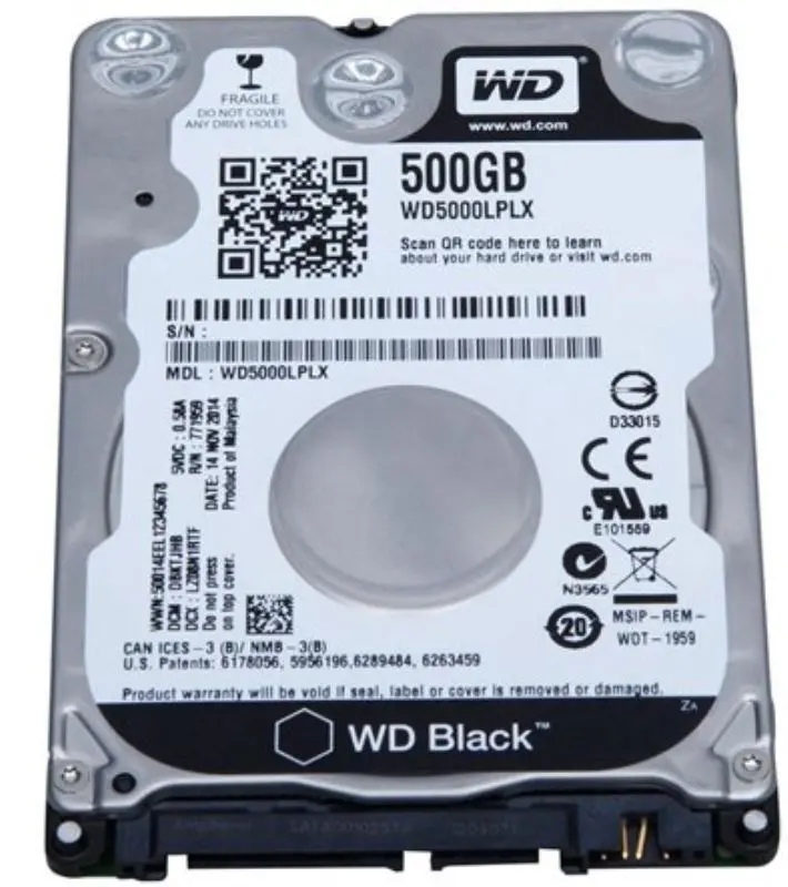 Жесткий диск Western Digital Black 500GB (WD5000LPLX)