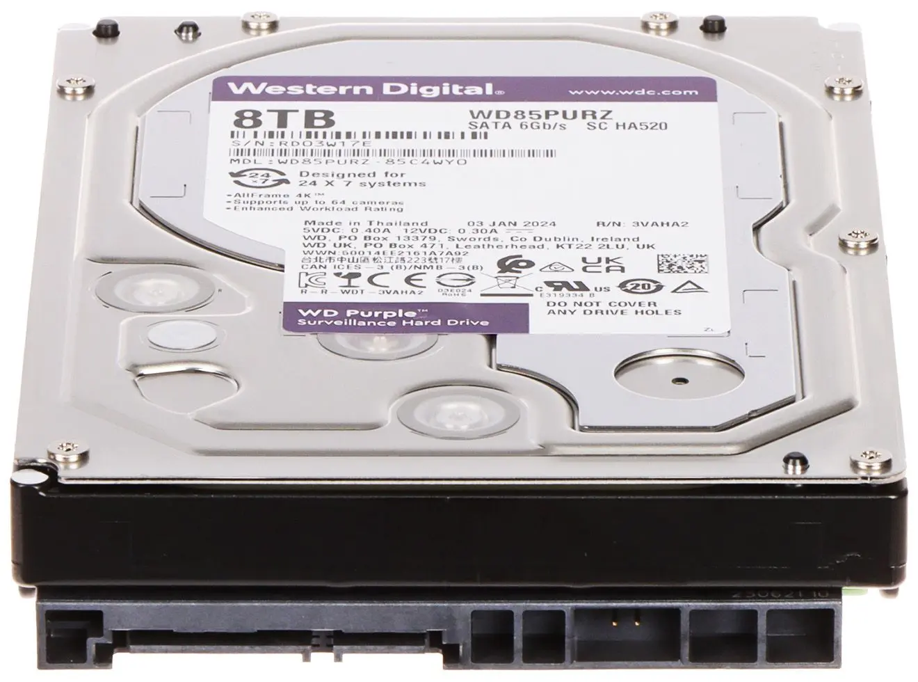 Жесткий диск Western Digital Caviar Purple 8TB (WD85PURZ)