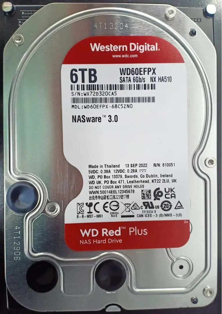 SSD Western Digital Red Plus 6TB (WD60EFPX) - 2