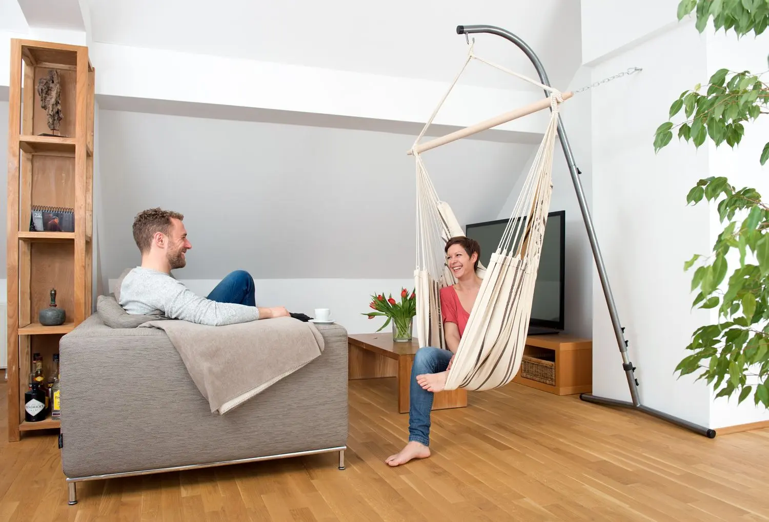 Suport cadru pentru fotoliu suspendat Amazonas Palmera RockStone AZ-4017000 (Gray) - 2