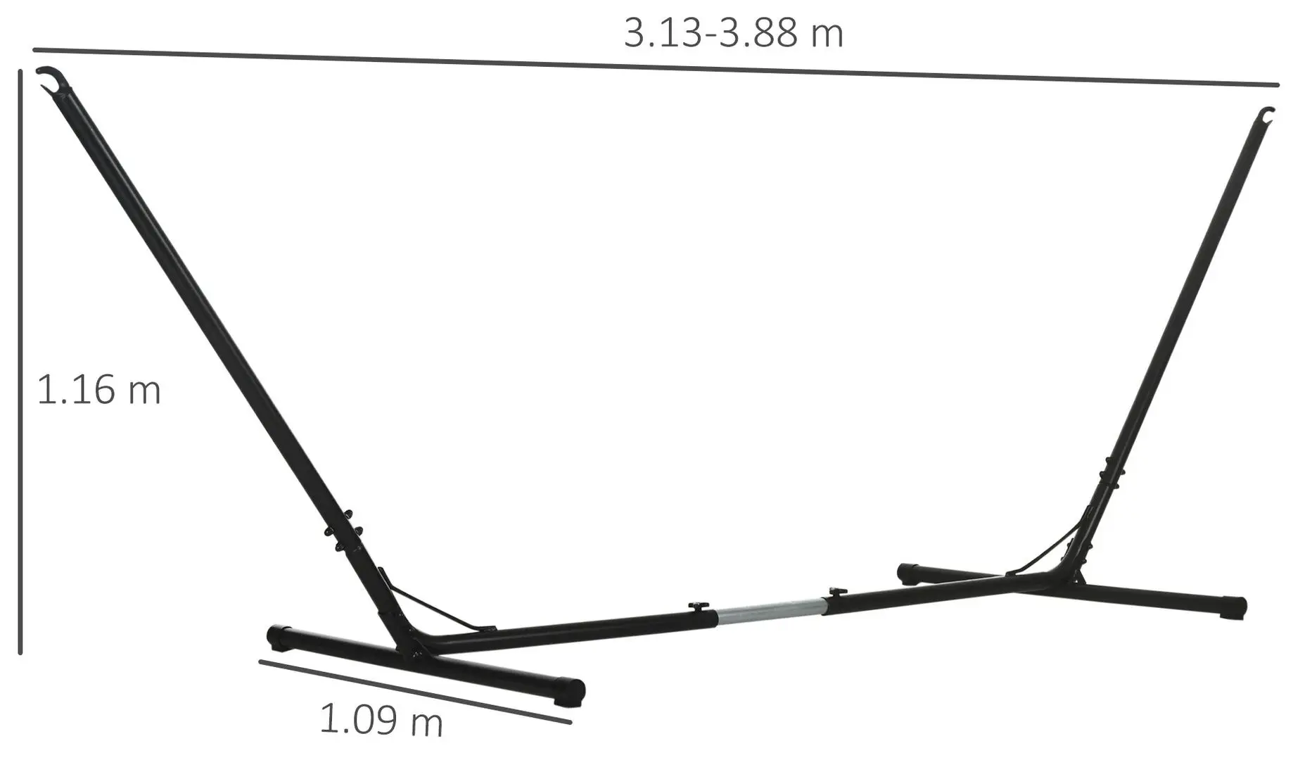 Suport cadru hamac Outsunny 84A-083 (Black)