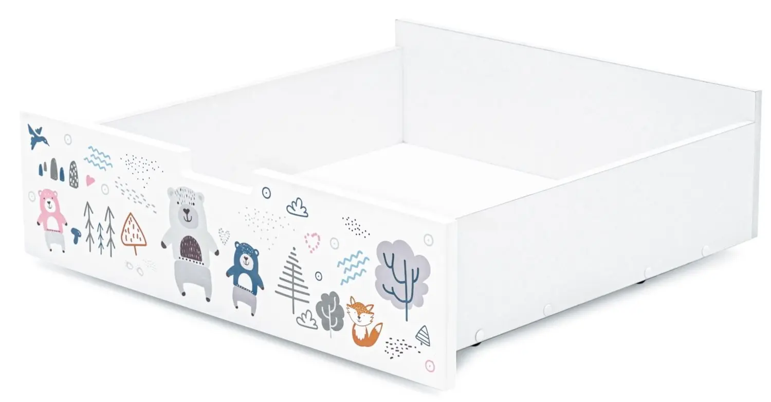 Sertar pentru pat Бельмарко Svogen Mishki (White)