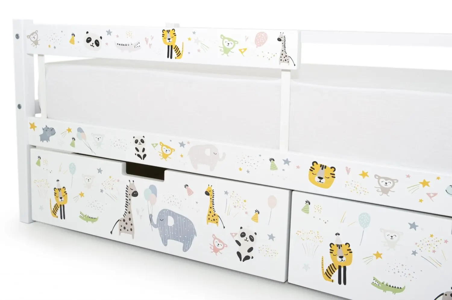 Sertar pentru pat Бельмарко Svogen Zveryata (White)