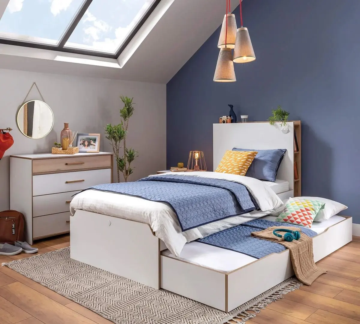 Выдвижная нижняя кровать Cilek Modera 20.50.1312.00 90x190 (White) - 2