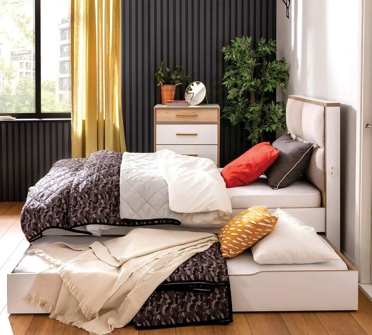 Выдвижная нижняя кровать Cilek Modera 20.50.1312.00 90x190 (White) - 3