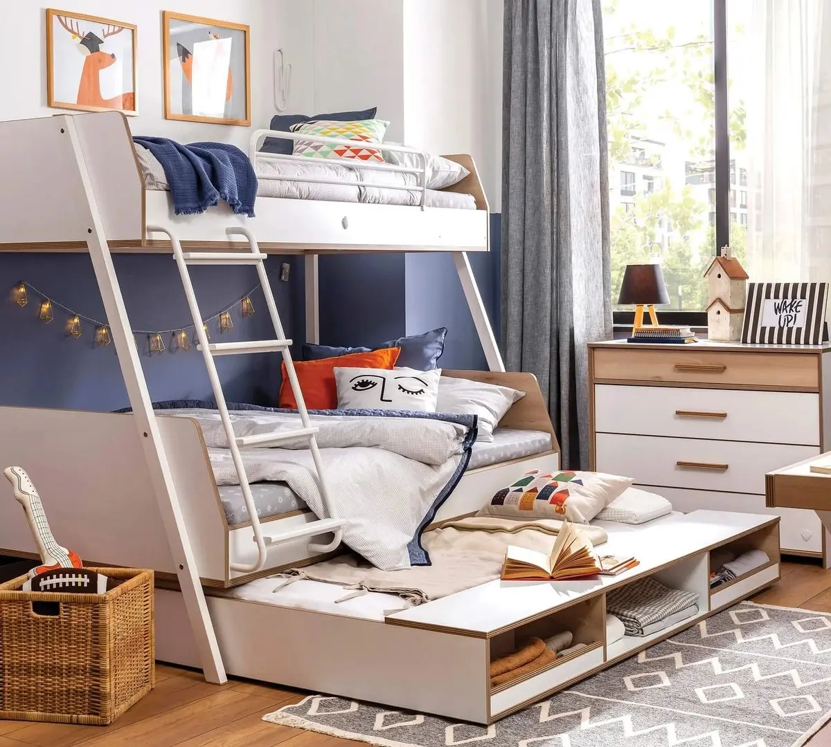 Выдвижная нижняя кровать Cilek Modera 20.50.1313.00 90x190 (White)