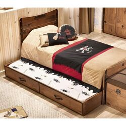 Выдвижная нижняя кровать Cilek Pirate 20.13.1303.00 90x180 (Wood) Thumb