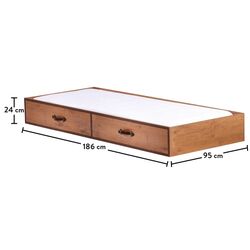 Выдвижная нижняя кровать Cilek Pirate 20.13.1303.00 90x180 (Wood) Thumb