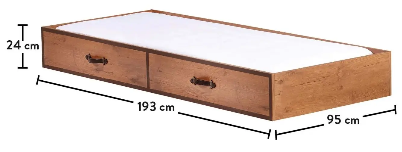 Pat inferior extensibil Cilek Pirate 20.13.1305.00 90x190 (Wood) - 3