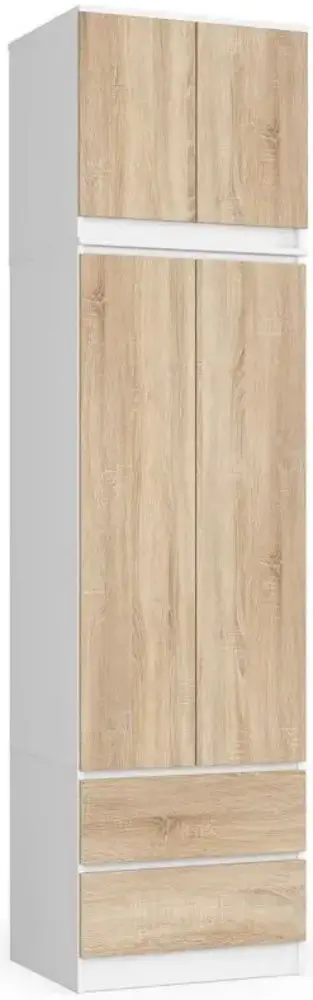 Антресоль Akord 60 (White/Sonoma Oak)