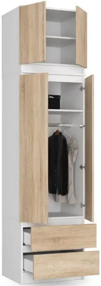 Антресоль Akord 60 (White/Sonoma Oak)