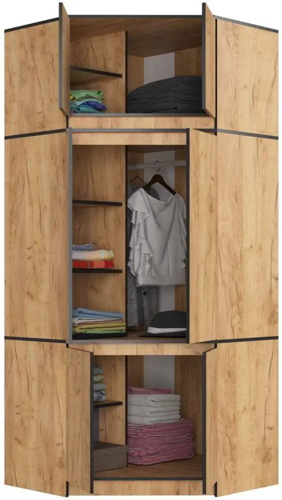 Mezanin Akord S100 2D3SH (Craft Oak Golden)