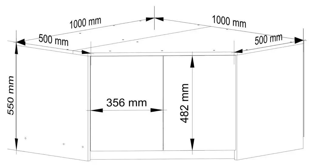 Mezanin Akord S100 2D3SH (Craft Oak Golden)