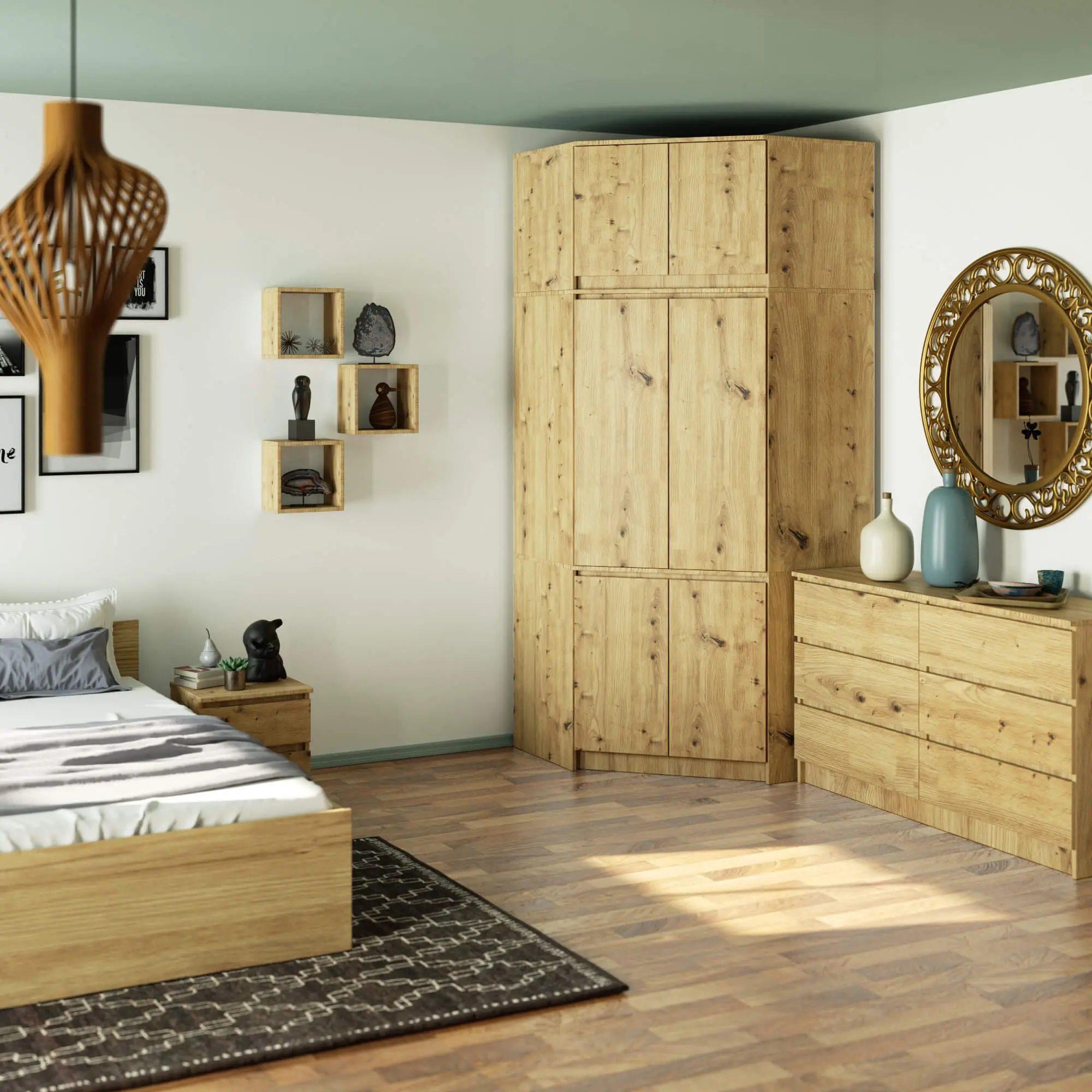 Mezanin Akord S100 (Artisan Oak)