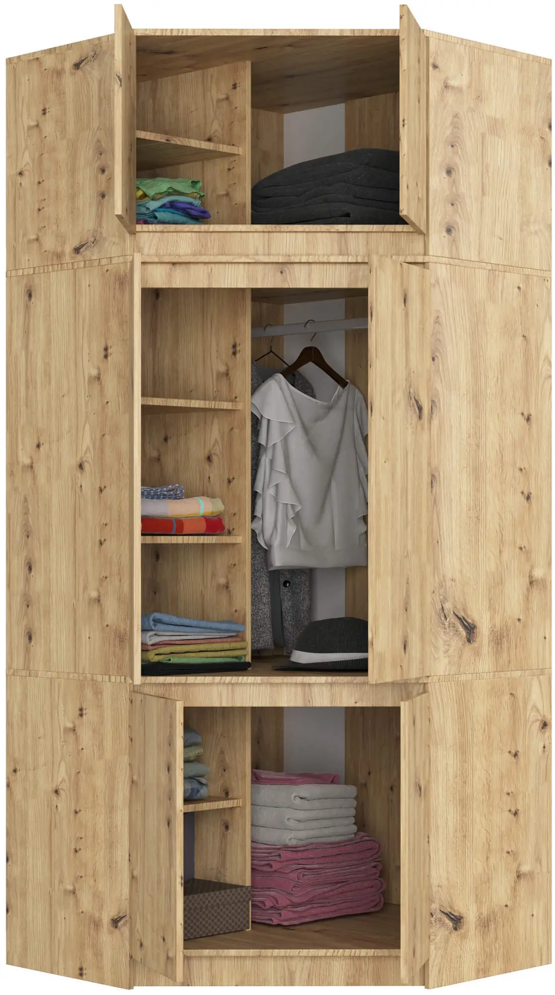 Mezanin Akord S100 (Artisan Oak)