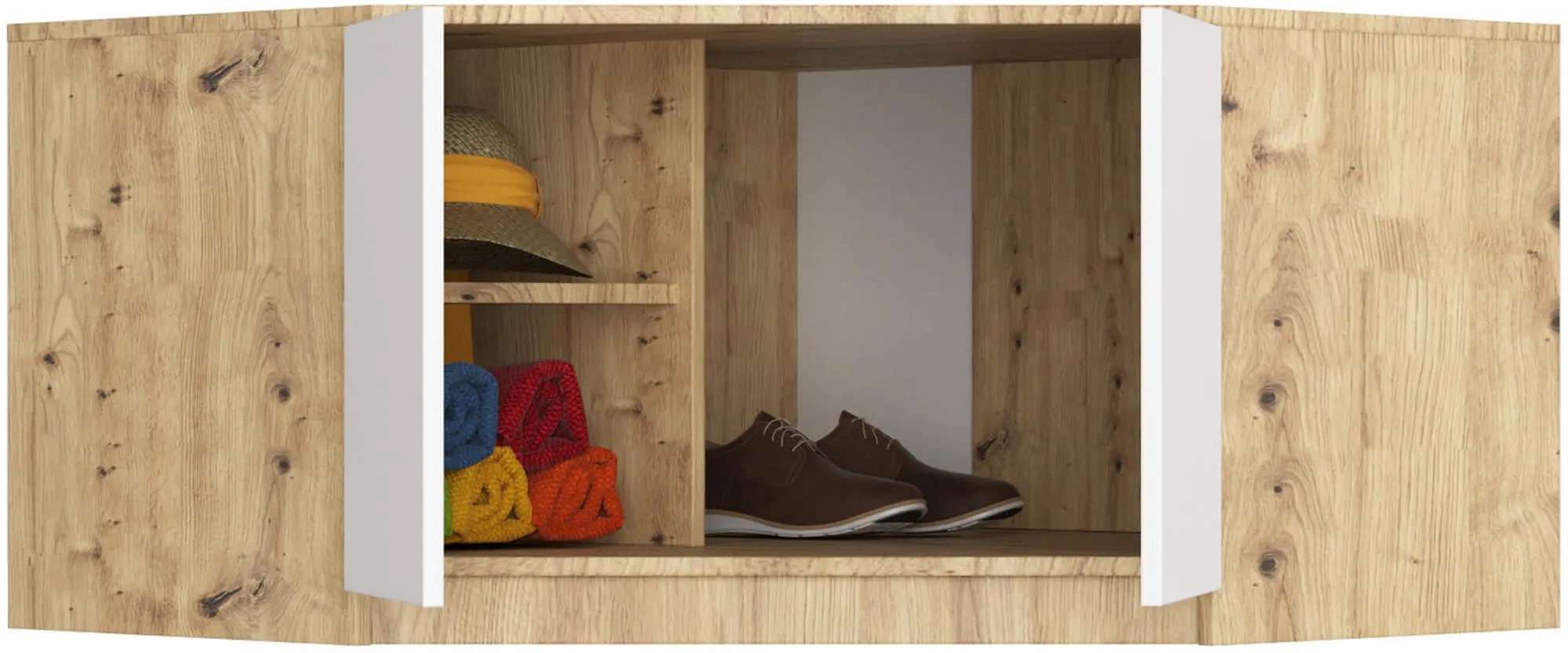 Mezanin Akord S100 (Artisan Oak/White)