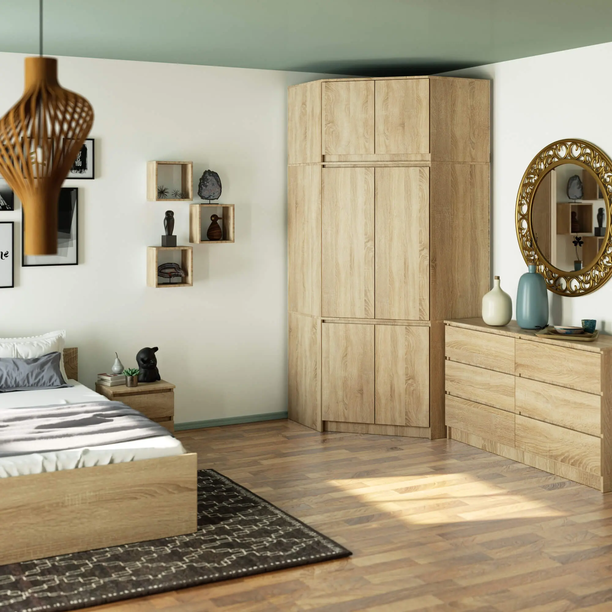 Mezanin Akord S100 (Sonoma Oak)