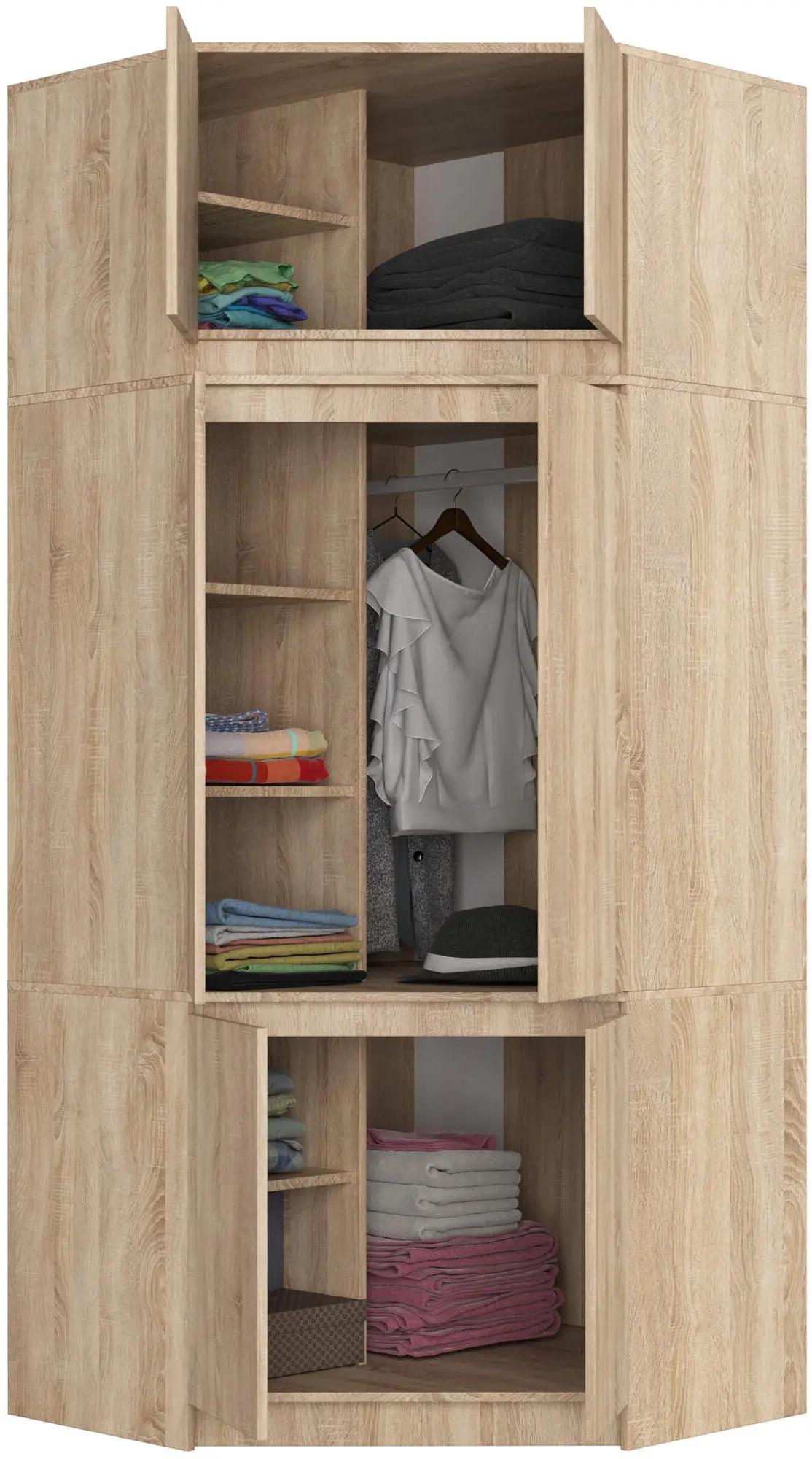 Mezanin Akord S100 (Sonoma Oak)