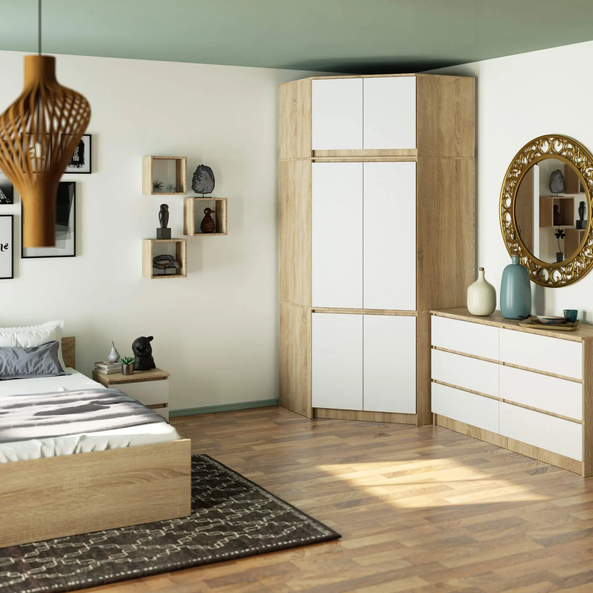 Антресоль Akord S100 (Sonoma Oak/White)