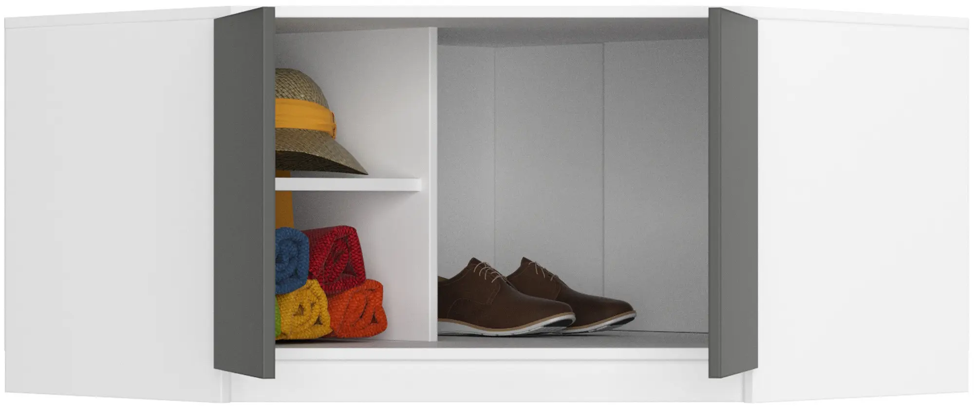 Mezanin Akord S100 (White/Grey)