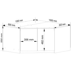 Mezanin Akord S100 (White/Grey) Thumb