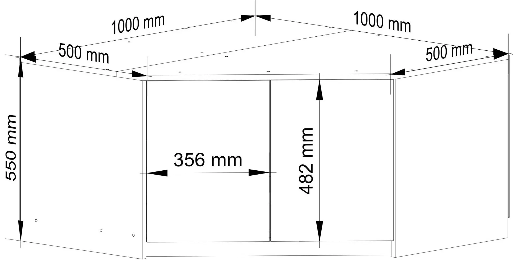 Mezanin Akord S100 (White/Grey)