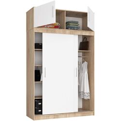 Mezanin Akord S150 2D (Sonoma Oak/White) Thumb