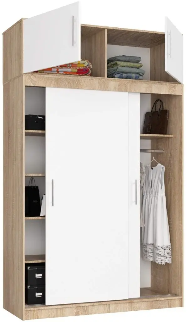 Mezanin Akord S150 2D (Sonoma Oak/White)