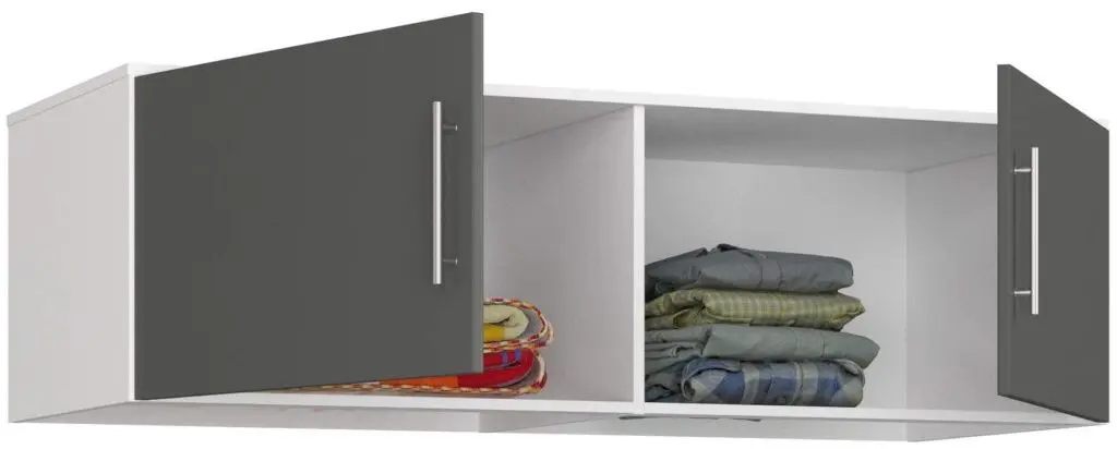 Антресоль Akord S150 2D (White/Graphite Grey)