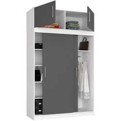 Антресоль Akord S150 2D (White/Graphite Grey) Thumb