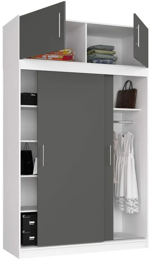 Антресоль Akord S150 2D (White/Graphite Grey)