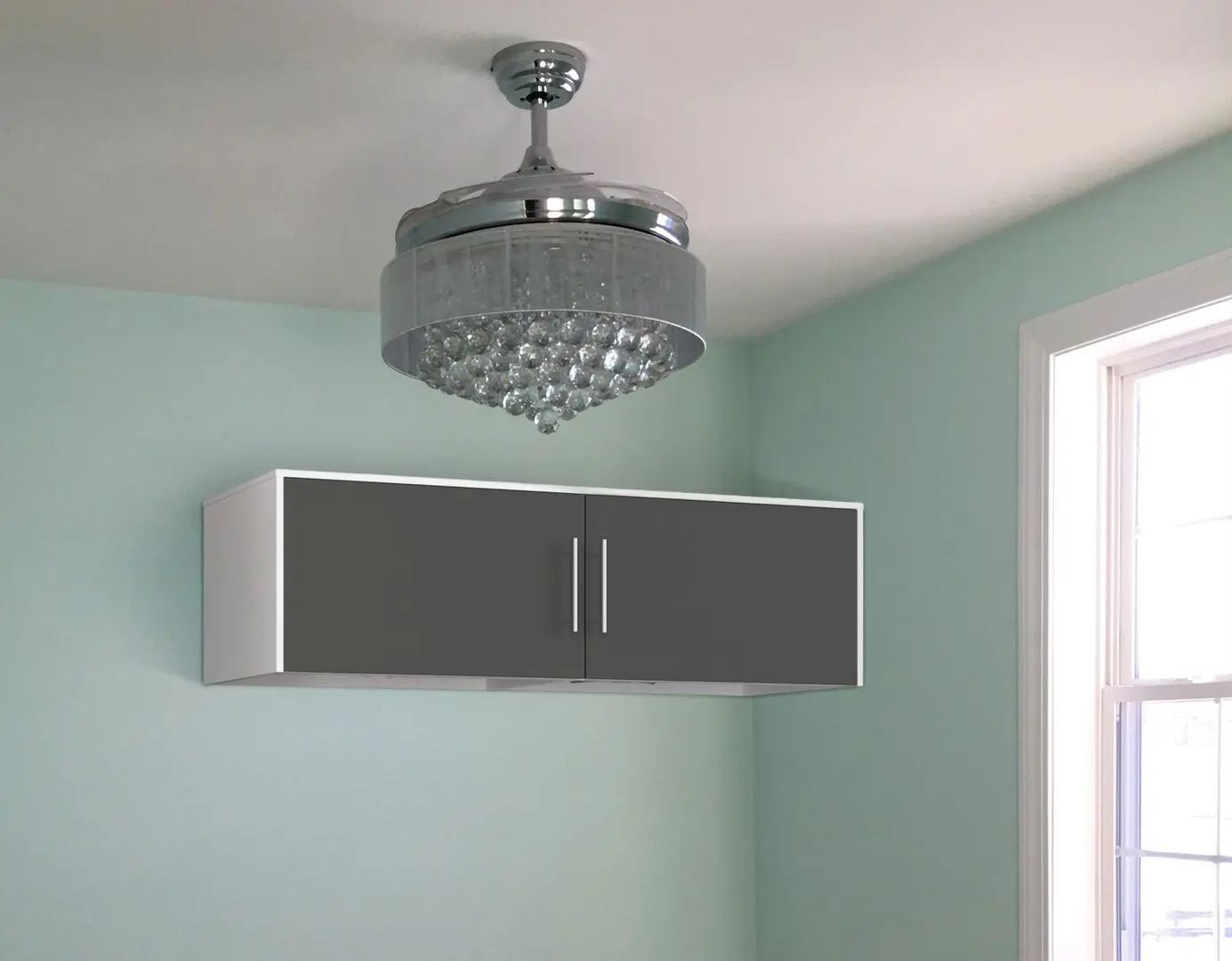 Антресоль Akord S150 2D (White/Graphite Grey)