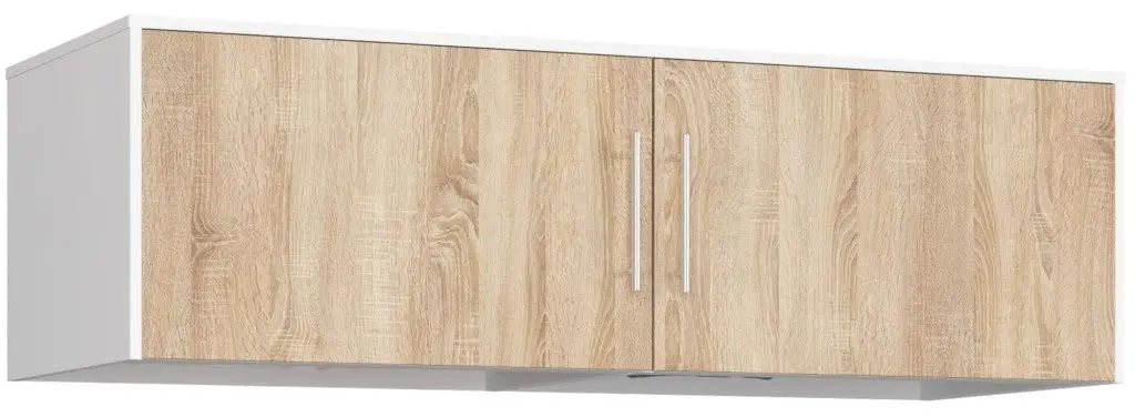 Mezanin Akord S150 2D (White/Sonoma Oak)