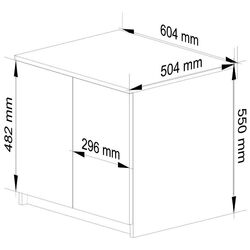 Mezanin Akord S60 2D (Sonoma Oak/Wenge) Thumb