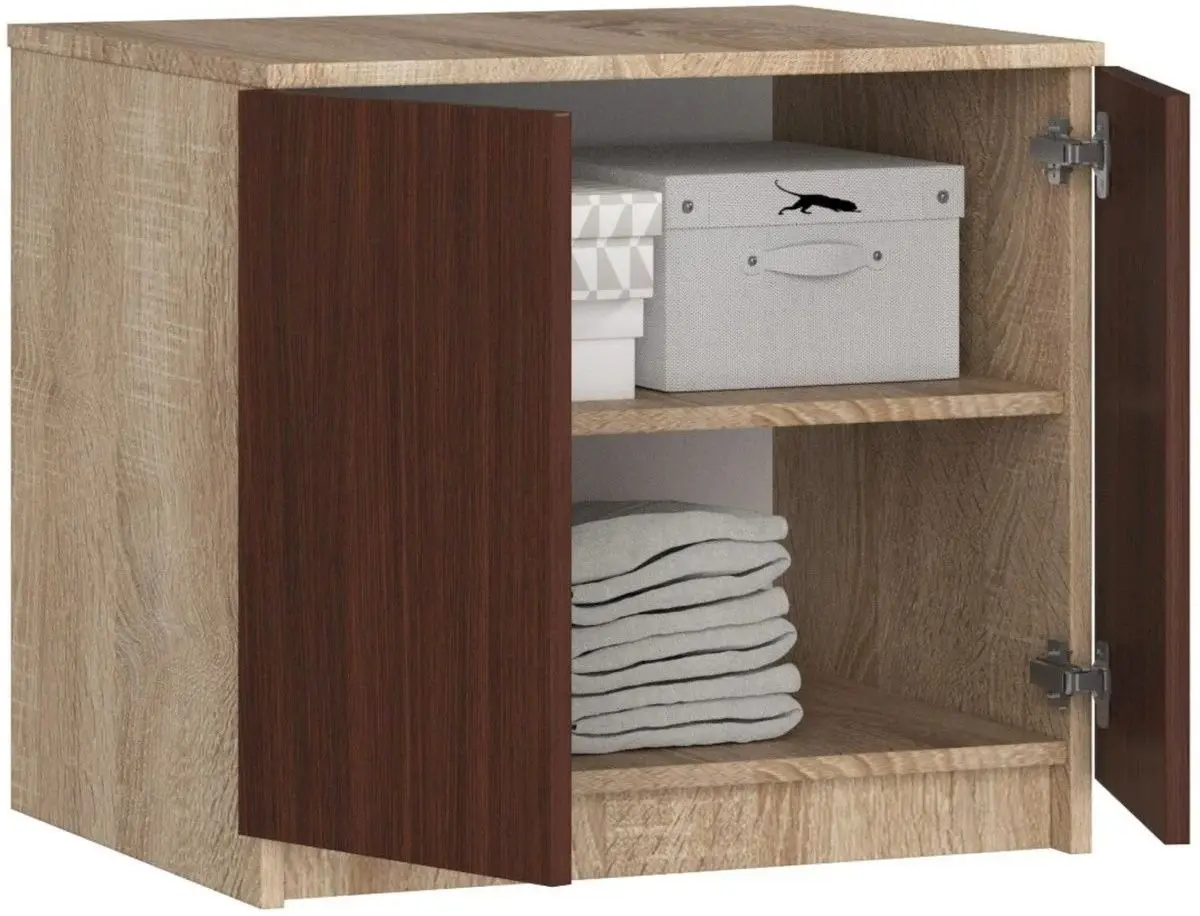 Mezanin Akord S60 2D (Sonoma Oak/Wenge)